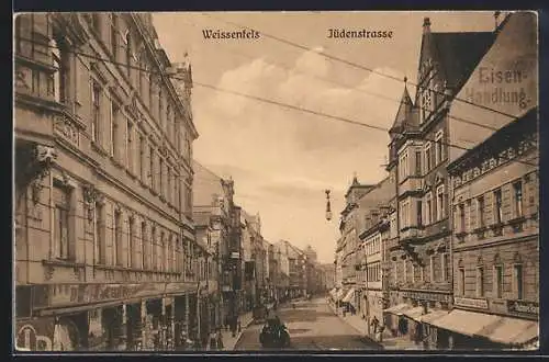 AK Weissenfels, Partie in der Judenstrasse