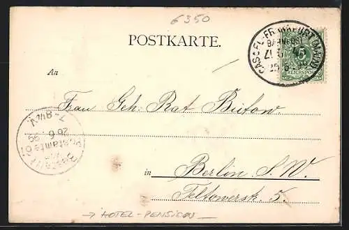 AK Bad Nauheim, Hotel Villa Bismarck, Bismarckstrasse 1