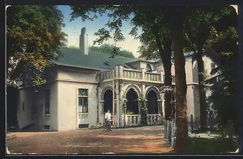 AK Blumenthal / Vegesack, Restaurant Heidmann`s Sommergarten v. H. L. B. van Ingen