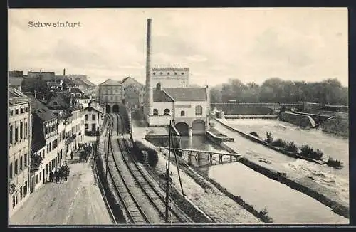 AK Schweinfurt, Metallwarenwerke Gg. Schäfer am Wehr