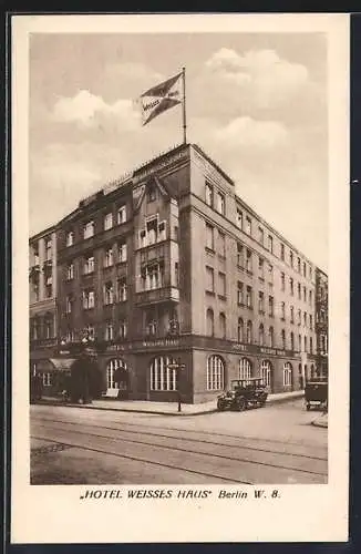 AK Berlin, Krausenstrasse 1, Hotel Weisses Haus gegenüber vom Kempinski