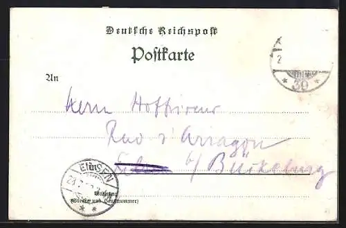 Lithographie Berlin, Gasthaus Eiskeller, Chausseestrasse 88