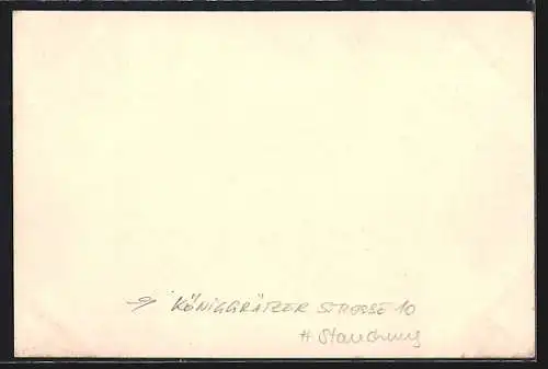 Lithographie Berlin-Kreuzberg, Hotel Saxonia, Königgrätzer Strasse 10