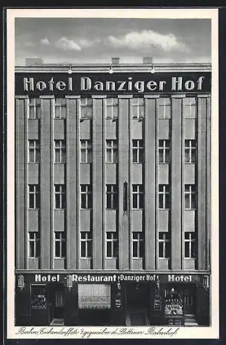 AK Berlin, Hotel Danziger Hof, Eichendorffstrasse 9, Bes. Richard Sobottka