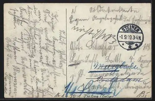 Foto-AK Freiburg /Breisgau, Reserve 1909, 11. Comp. 5. bad Inf. Reg. Nr. 113, Gruppenbild