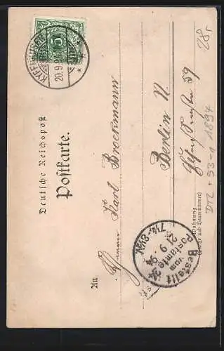 Vorläufer-AK Kyffhäuser, 1894, Das Kaiser Wilhelm-Denkmal