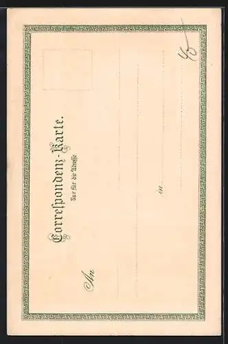 Künstler-Lithographie Paul Hey: Wien, Karlskirche, Innenansicht
