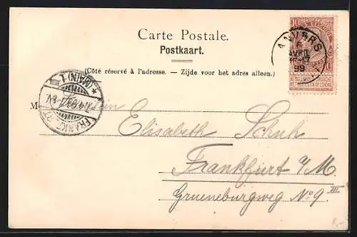 AK Antwerpen - Anvers, Bassin Flamand, Segelschiffe, Frachtsegler im Hafen