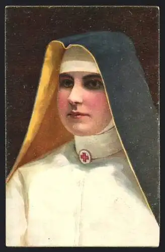 Künstler-AK Stengel & Co. Nr. 29471, sign. Wilhelm Hunger: Schwester vom Roten Kreuz im Habit
