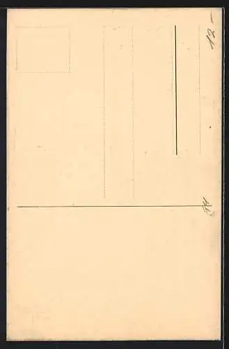 Künstler-AK Studenten erklimmen eine Säule, Matura 1922