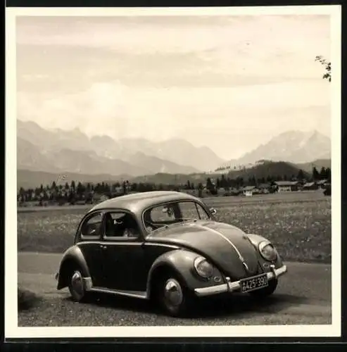 Fotografie Auto, VW Käfer mit Kennzeichen: AB 425-390