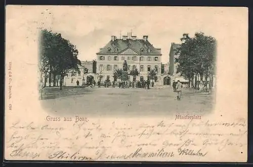 AK Bonn, Partie am Münsterplatz