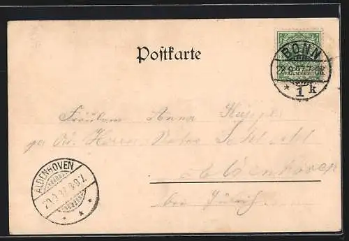 AK Bonn, Partie am Münsterplatz