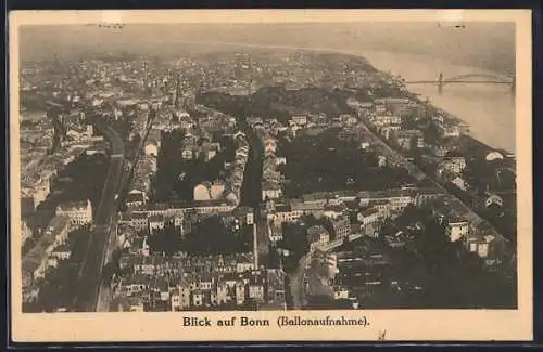 AK Bonn, Gesamtansicht (Ballonaufnahme)