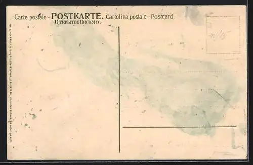 Künstler-AK Paul Hey: Verschneites Gehöft am Abend