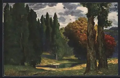 Künstler-AK Eduard Rüdisühli: Hain des Friedens