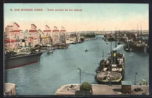 AK Buenos Aires, Vista parcial de los diques