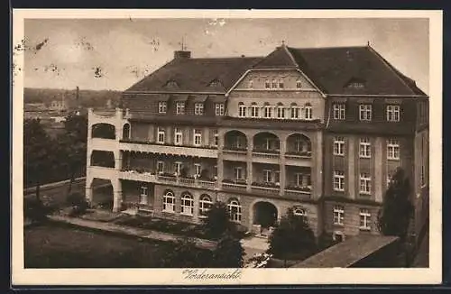 AK Kolberg /Ostsee, Christliches Kurhospital und Kinderheilstätte Siloah, Vorderansicht