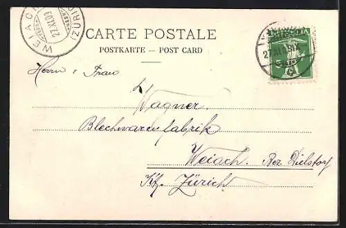 AK Yverdon, Blick in die Strasse