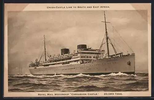 AK Union-Castle Royal Mail Motorship Carnarvon Castle