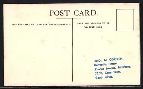 AK Passagierschiff RMS Pretoria Castle vor der Küste, Union-Castle Liner