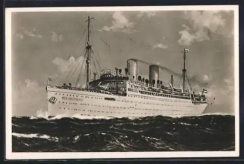 AK Nordd. Lloyd Bremen, Passagierschiff Der Deutsche auf See