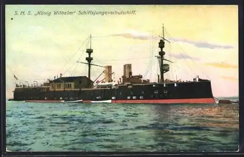 AK Schiffsjungenschulschiff SMS König Wilhelm
