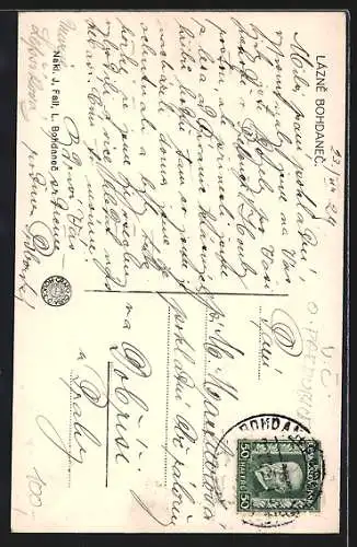 AK Lázne Bohdanec, Partie im Park