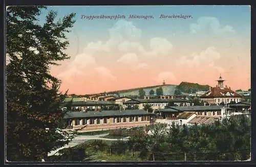 AK Münsingen, Truppenübungsplatz, Das Barackenlager