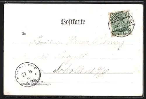 AK Berlin, Gasthaus Herrlinger, Chausseestrasse 16, Inh. Emil Herrlinger