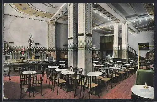 AK Berlin, Café im Hause des Berliner Lehrervereins, Inh. C. Saeger, Alexanderstrasse 41