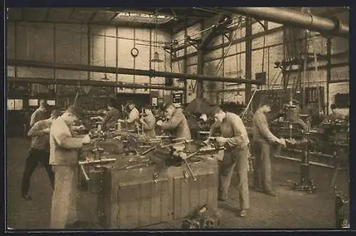 AK Leverkusen a. Rh., Farbenfabriken vorm. Friedr. Bayer & Co., Lehrlingswerkstätte