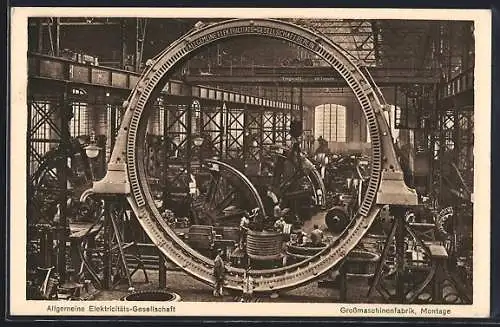 AK Maschinenfabrik der Allgemeinen Elektrizitäts-Gesellschaft, Montage