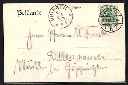 AK Berlin-Kreuzberg, Restaurant Fürst Blücher, Belle Allianceplatz 12, Inh. Hermann Conrad