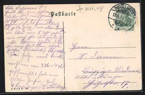 AK Berlin-Grunewald, Schildhorn, Restaurant Hans Ritzhaupt mit Besuchern