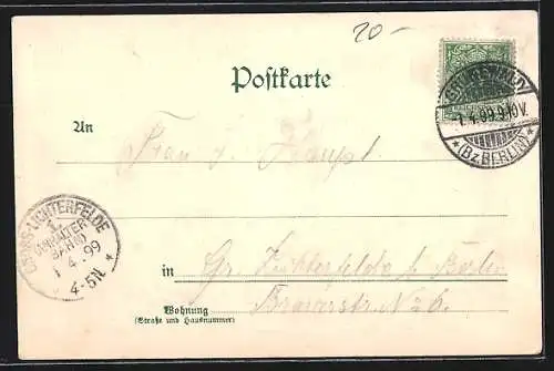 AK Berlin-Grunewald, Gasthaus zur Hundekehle von Hermann Otto