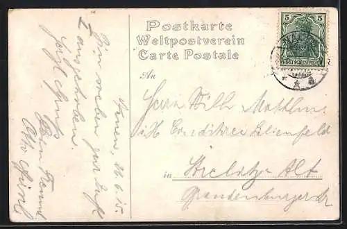 AK Gruss von der Musterung, Die 10 Gebote der Soldaten-Braut, verschiedene Darstellungen von Verhaltensregeln