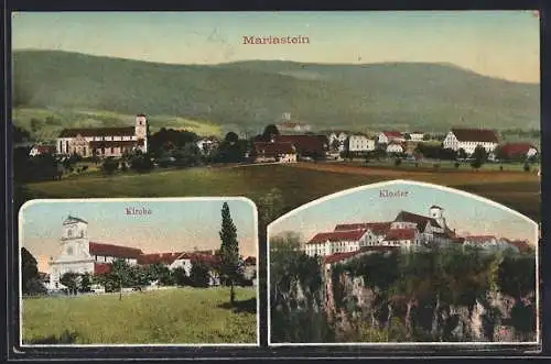 AK Mariastein, Panorama, Kirche und Kloster