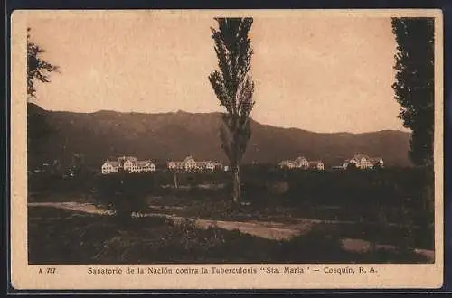 AK Cosquin, Sanatorio de la Nación contra la Tuberculosis Santa Maria