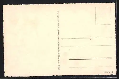 AK Hohenstein, Wegpartie zum Reichsehrenmal Tannenberg