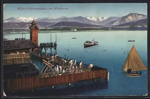 AK Klagenfurt am Wörthersee, Militär-Schwimmschule
