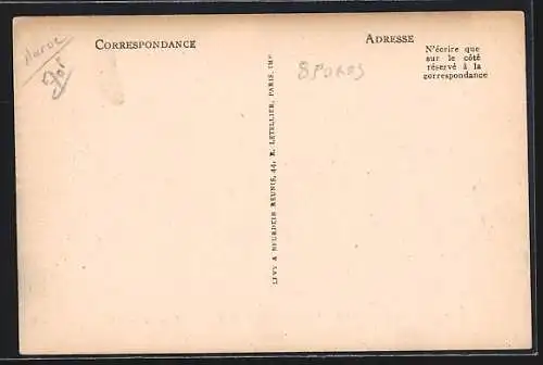 AK Marokko, Scènes et types du maroc, Le Forgeon Meknès, arabischer Schmied