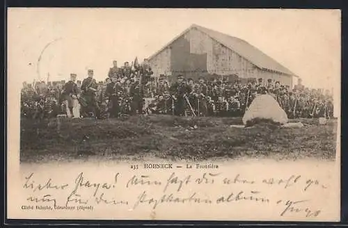 AK Hohneck, Gruppenbild von Soldaten an der Grenze