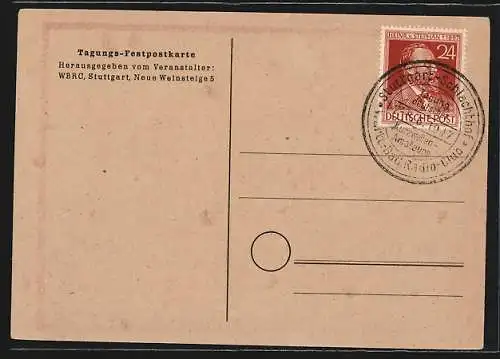Künstler-AK Stuttgart, Erste Tagung der Deutschen Kurzwellenamateure nach dem Kriege 7.-8.6.1947