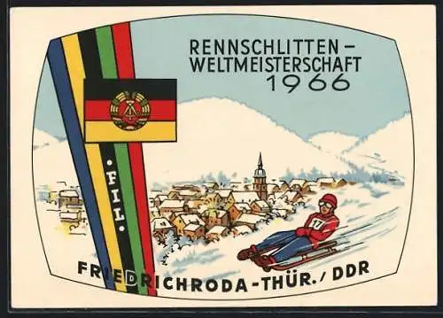 AK Friedrichroda, Rennschlitten Weltmeisterschaft 1966