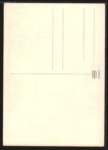 Künstler-AK At zije 1. Maj