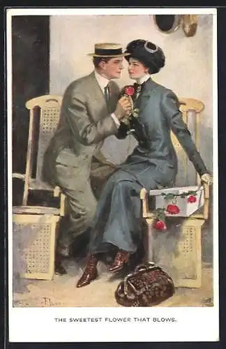 Künstler-AK Clarence F.Underwood: the sweetest flower that blows