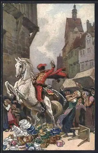 Künstler-AK Paul Hey: Märchen König Drosselbart