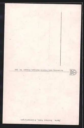 Künstler-AK Dora Heckel: Schattenbild, Elfen tanzen Ringelreihn