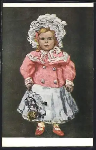 Künstler-AK G. Hirth`s Verlag, Serie: XXII, 6., Junges Mädchen mit roten Schuhen